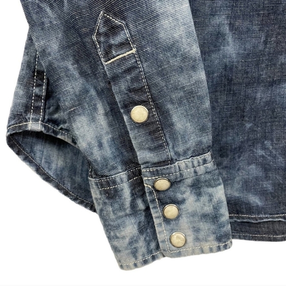 True Religion Denim Snap up Shirt Size S - Picture 5 of 15